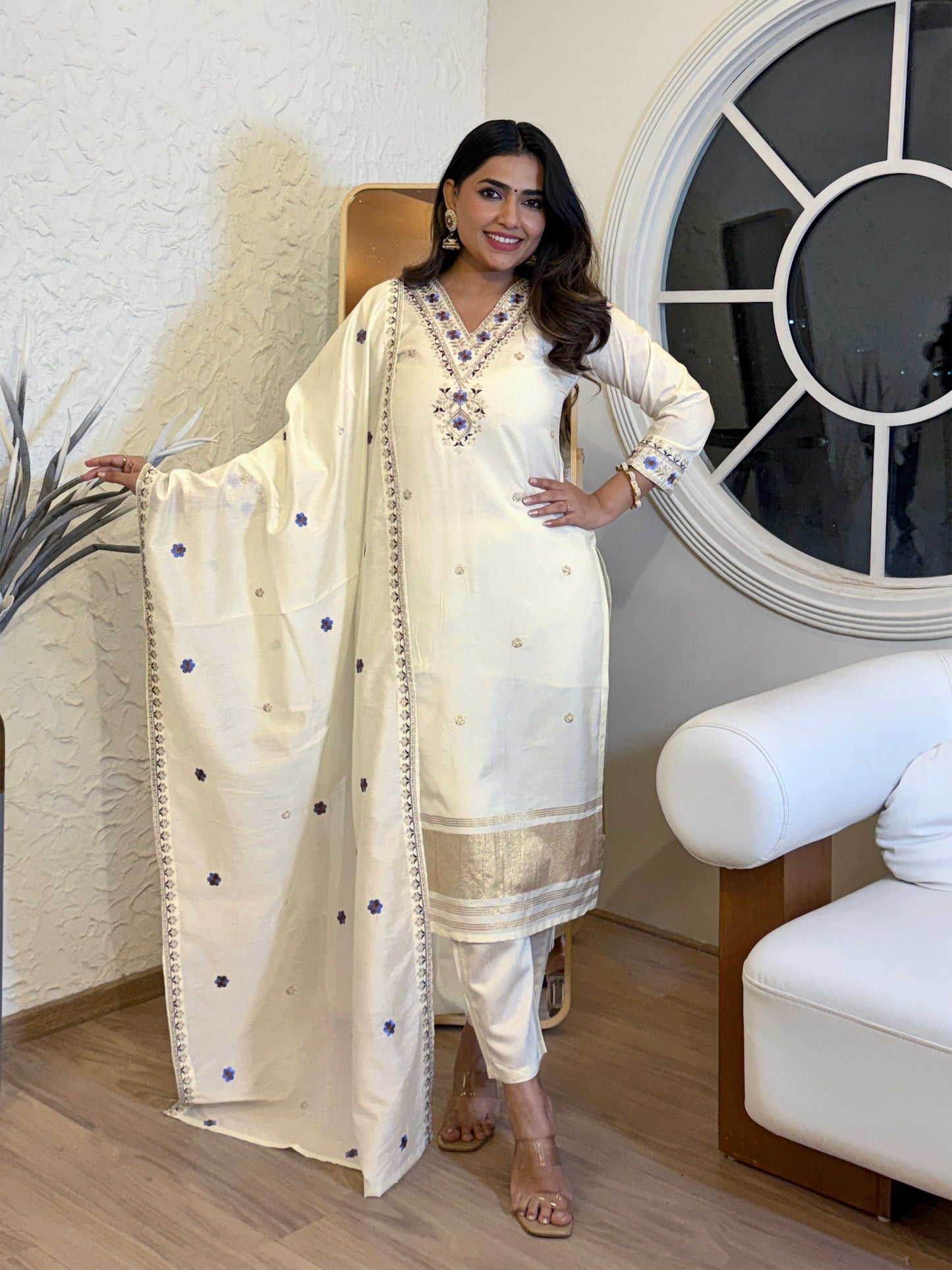 KURTI WITH PANT & DUPATTA ST-AMI