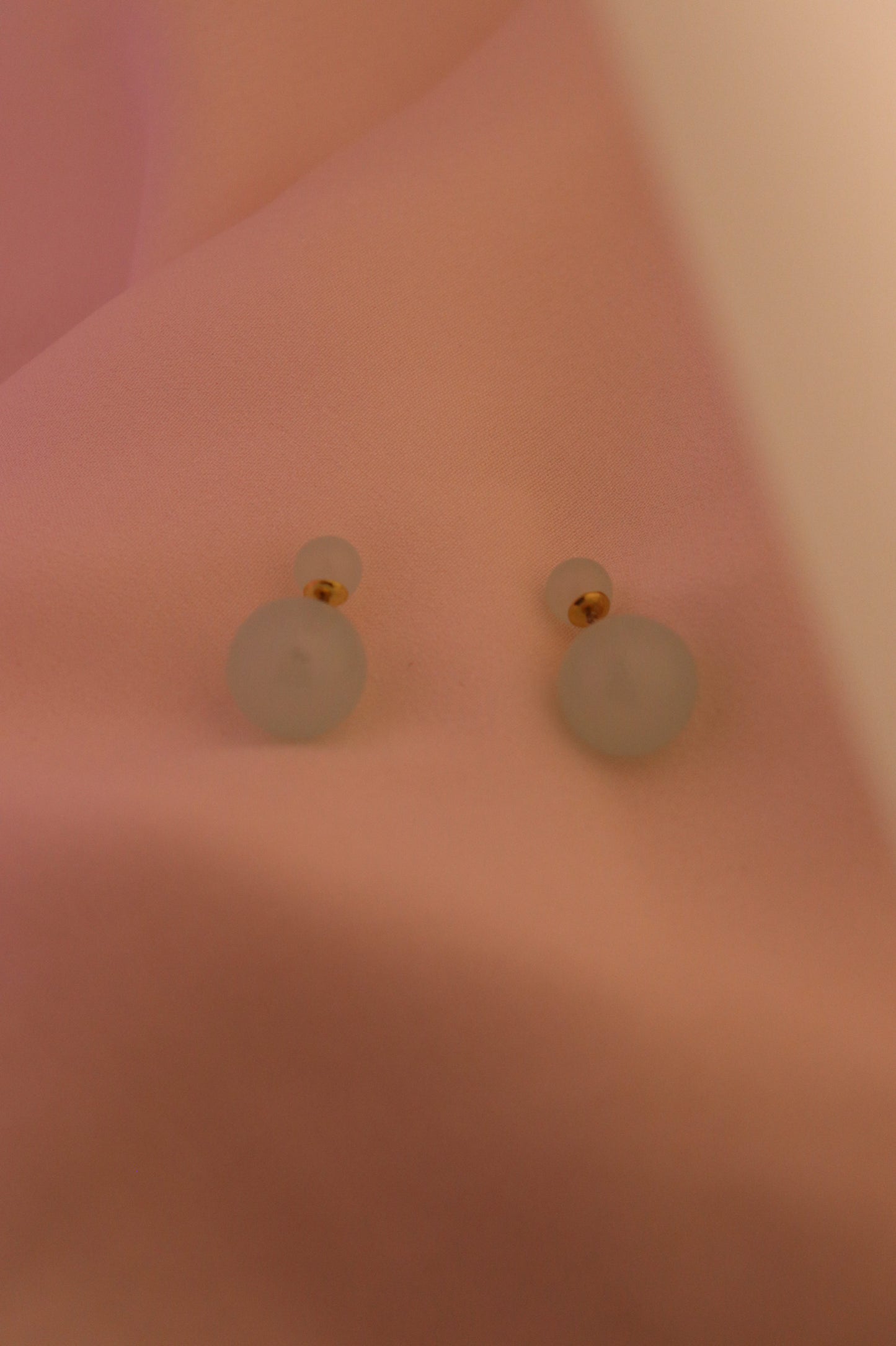 Opal Double Ball Stud Earrings