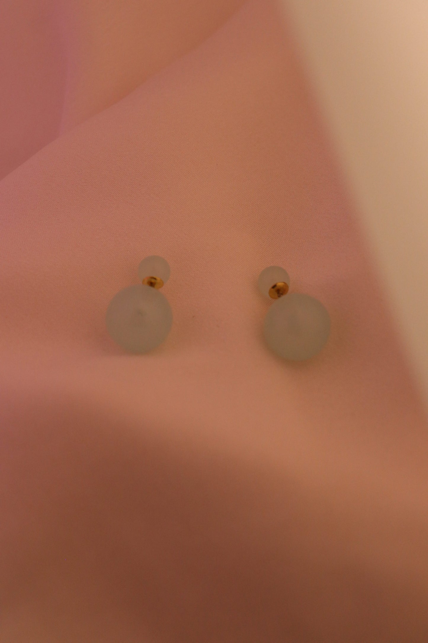 Opal Double Ball Stud Earrings
