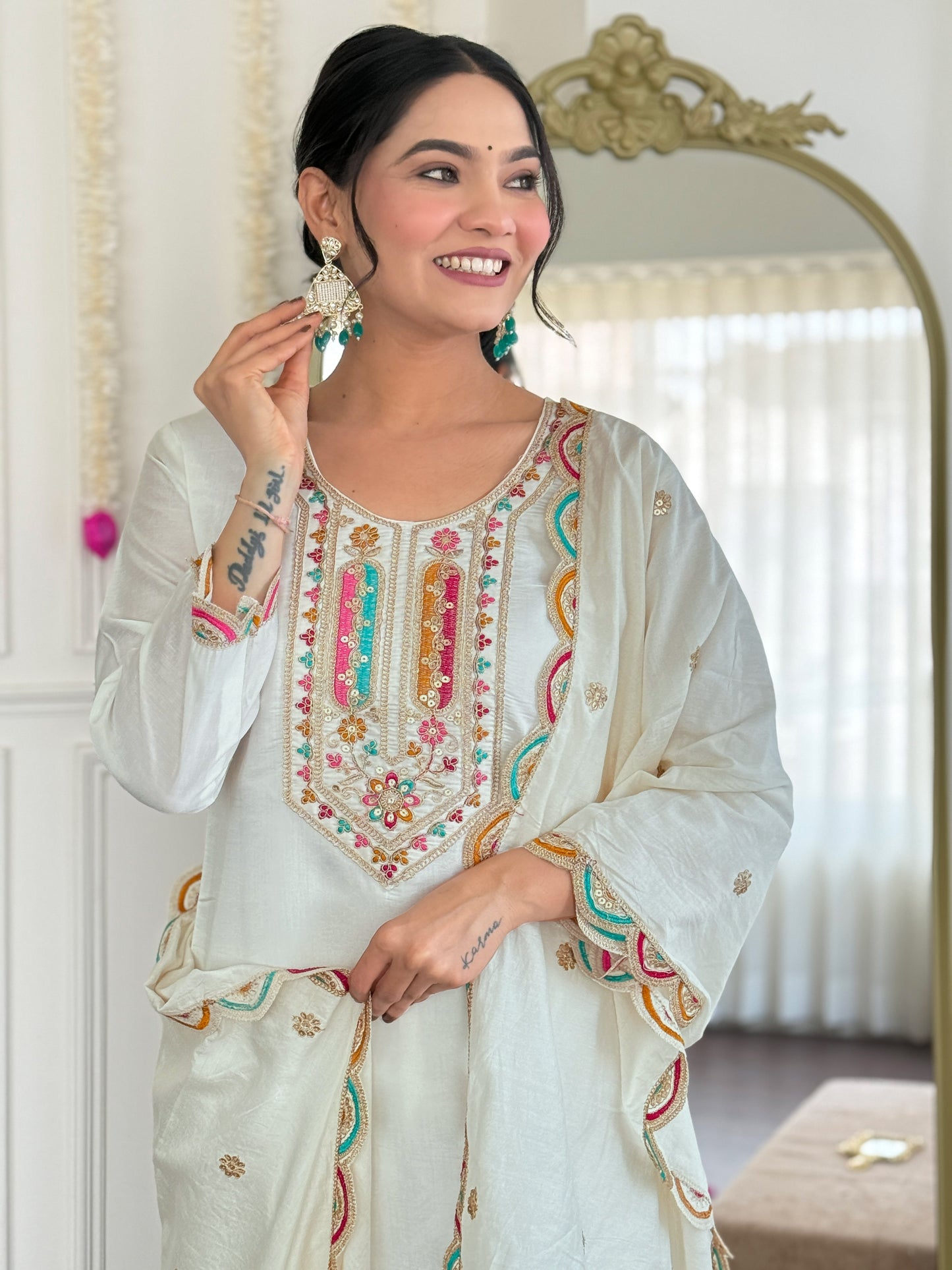 KURTI WITH PANT & DUPATTA VI-ANAMIKA