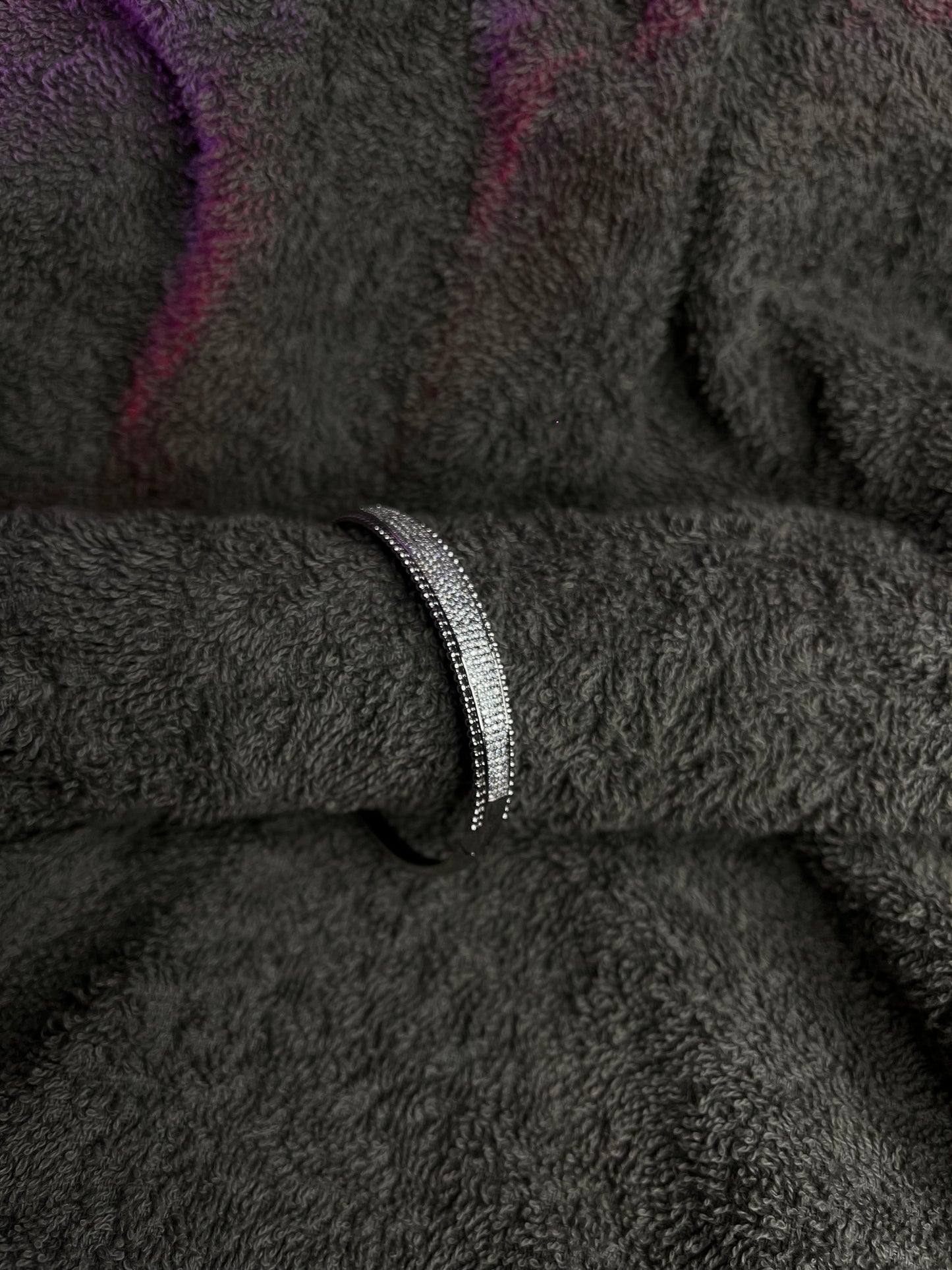 Row CZ Pave Bangle