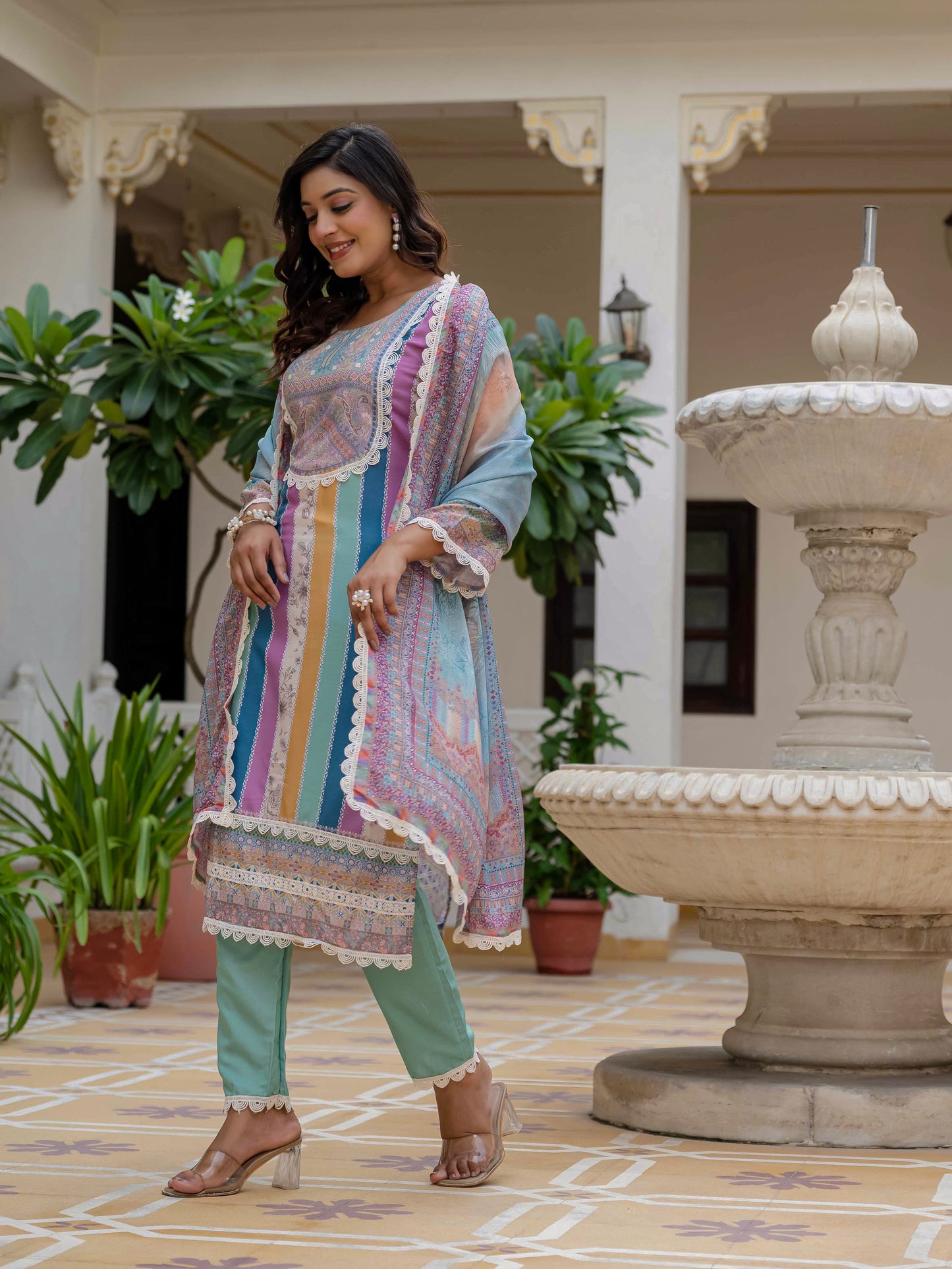 KURTI WITH PANT & DUPATTA WF-LAILA