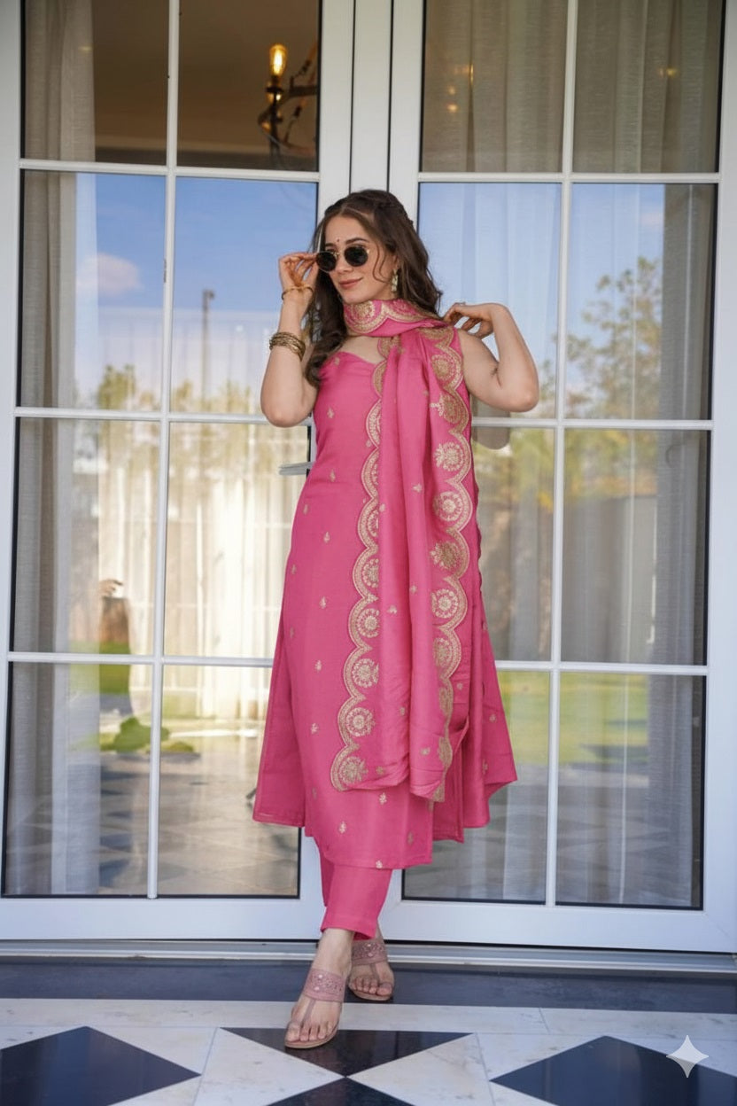 KURTI WITH PANT & DUPATTA MV-6040