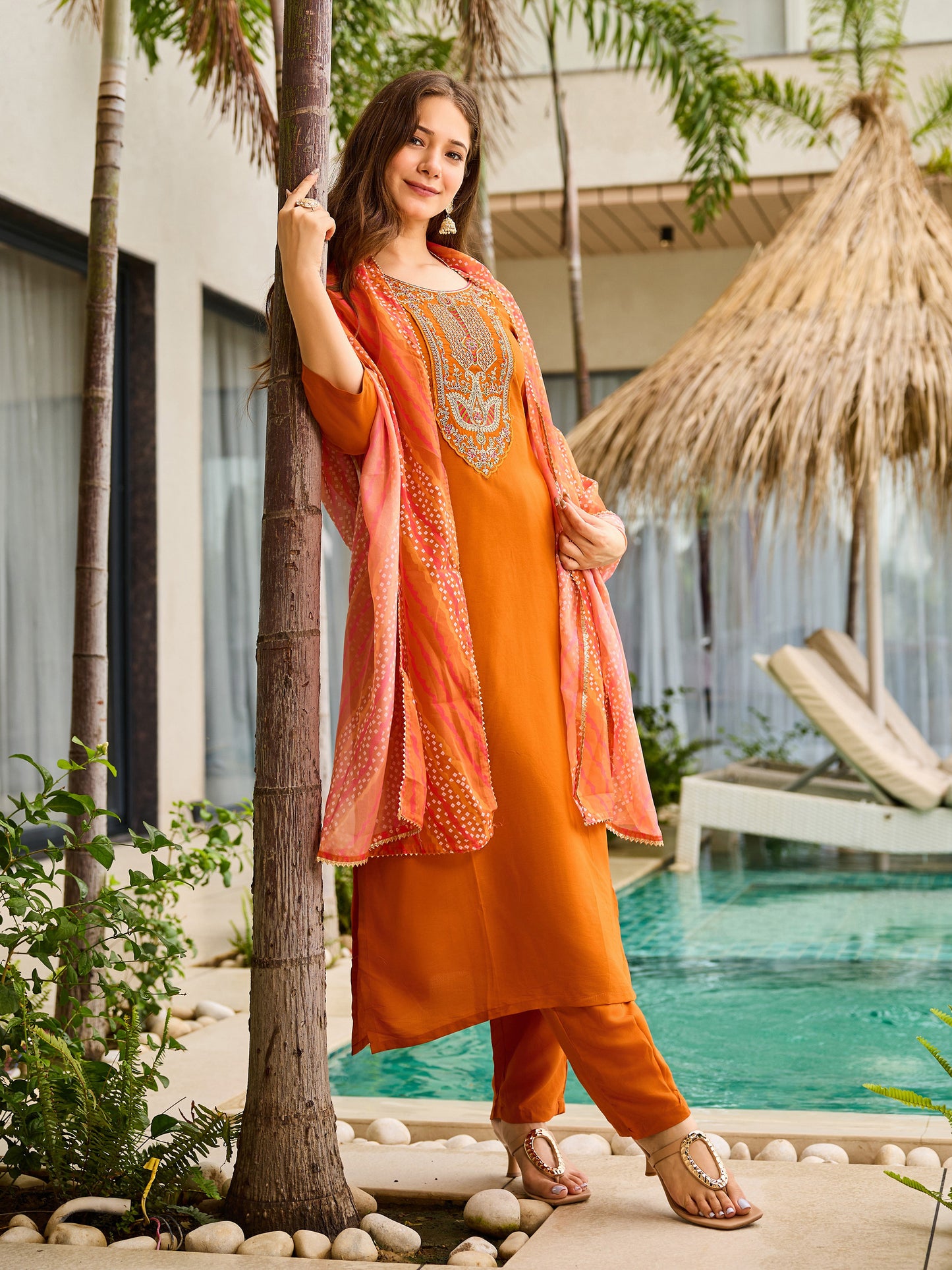KURTI WITH PANT & DUPATTA D714