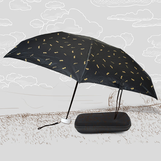 8562 3-fold Umbrella Summer Sun And Rain Protectionfoldable Cute Umbrella Uv Protection Rain Sun Umbrella Travel Accessories Umbrella For Children Girls And Boys (1 Pc With Zip Case)