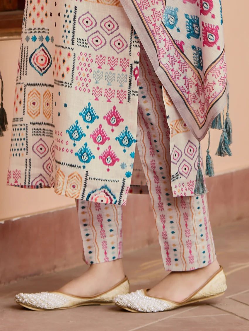 KURTI WITH PANT & DUPATTA ST-REHA