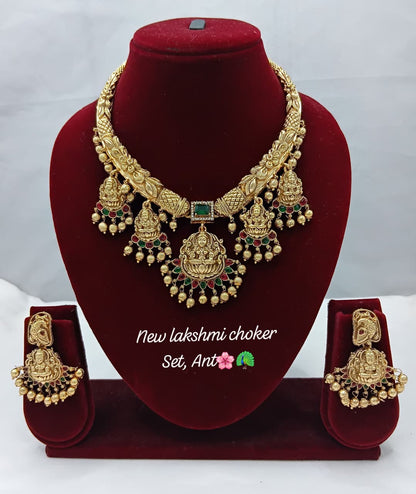 Traditional Long Pearl Beaded Jewellery Set with Matching Earrings TM481M.G_1