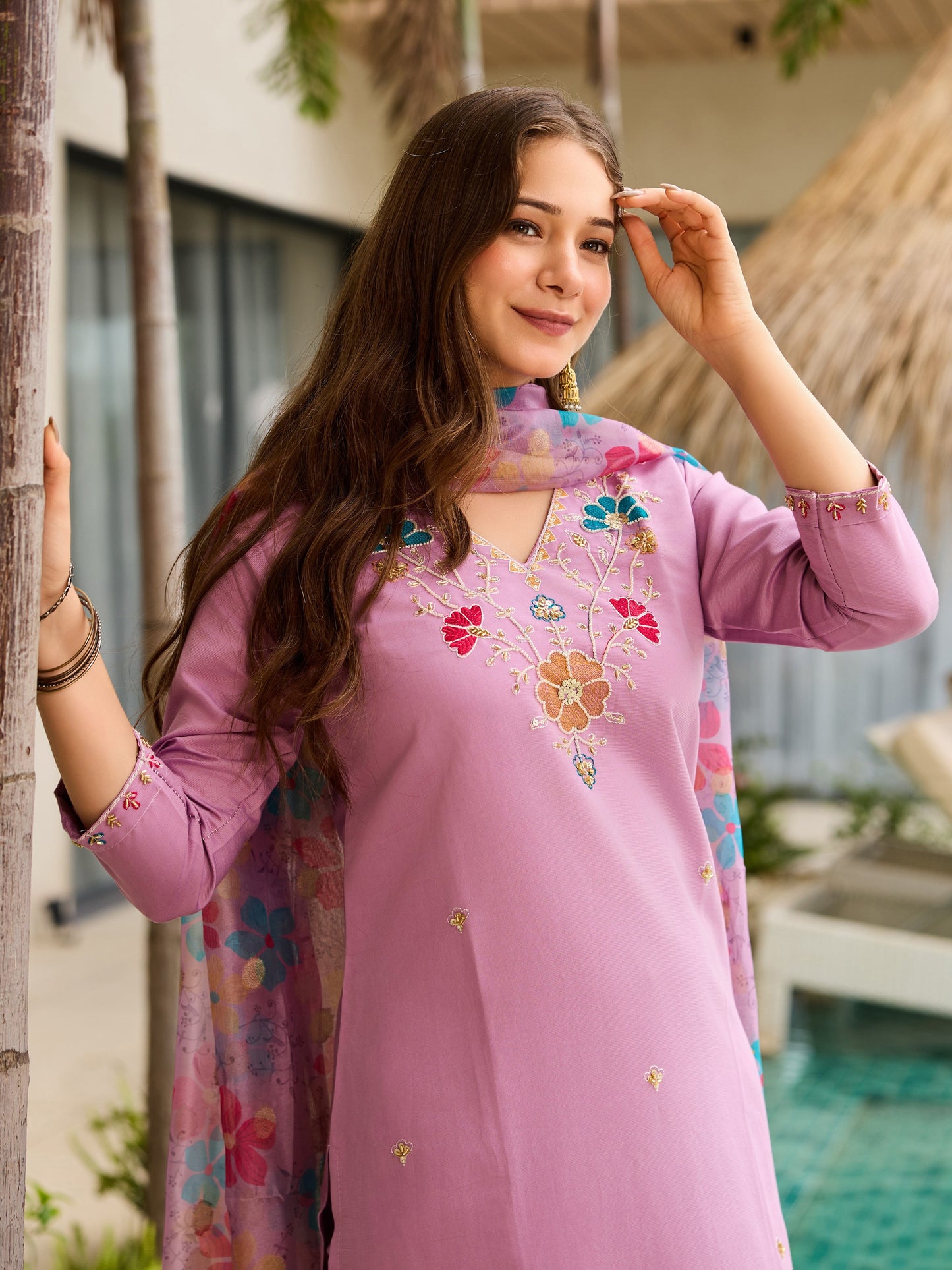 KURTI  WITH PANT & DUPATTA HR-27
