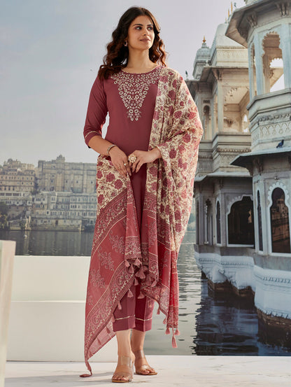 KURTI  WITH PANT & DUPATTA ST-MONIKA