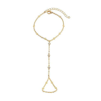 Dainty Crystal Hand Harness Bracelet
