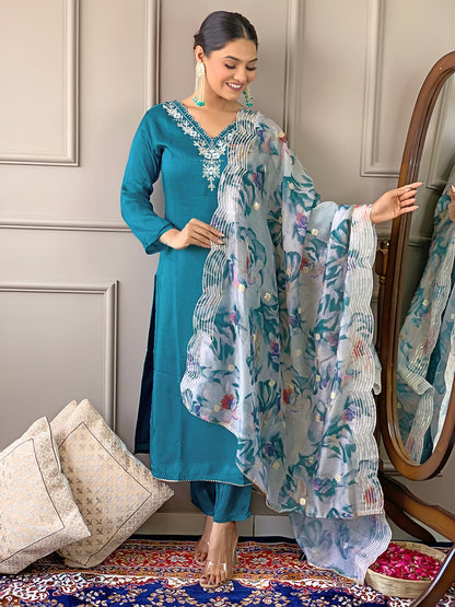 KURTI WITH PANT & DUPATTA D468
