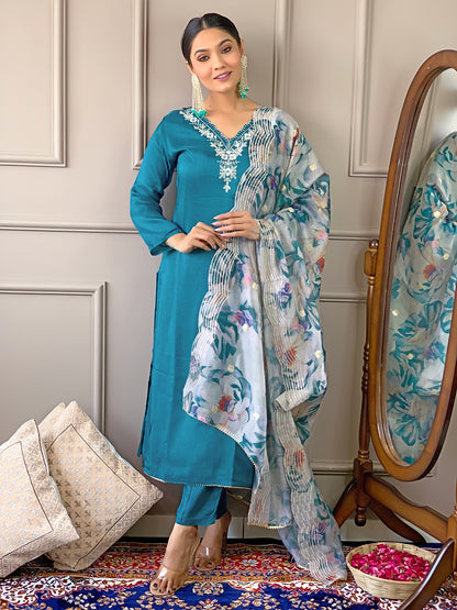 KURTI WITH PANT & DUPATTA D468