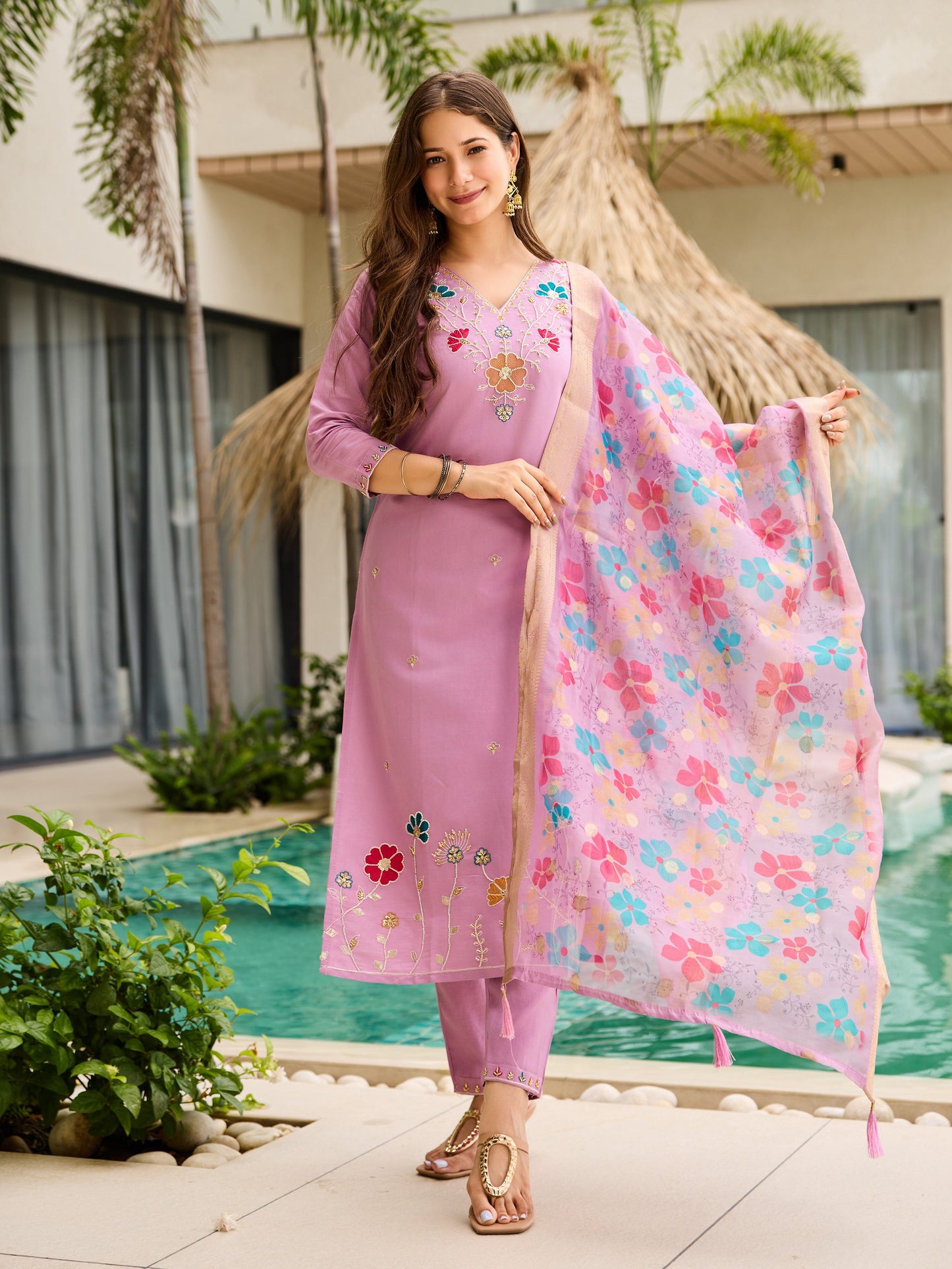 KURTI  WITH PANT & DUPATTA HR-27