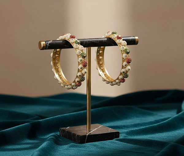 Copper Gold Plated Bangles Set For Women CBG143