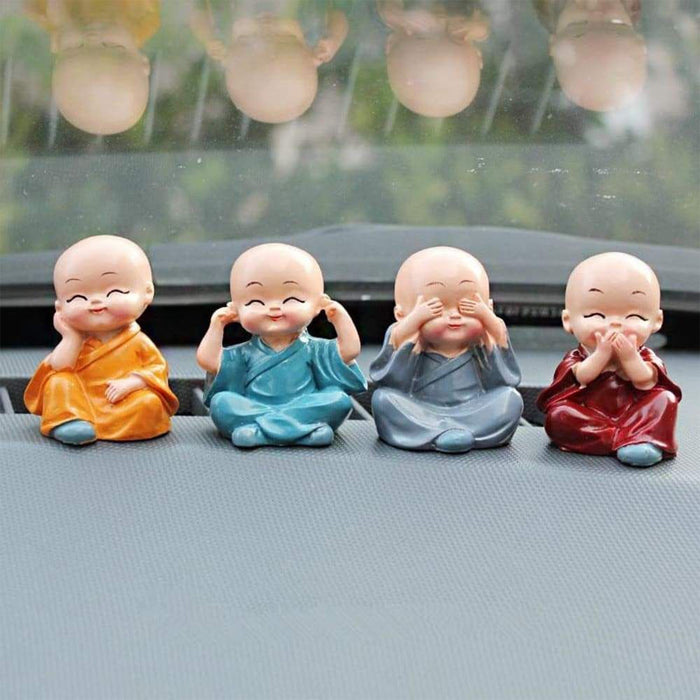 4781 Baby Buddha 4pc And Show Piece Used For House Office And Official Decorations Etc.