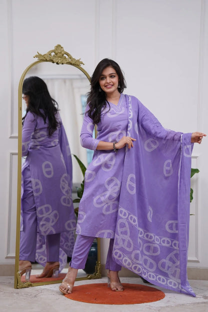 KURTI  WITH PANT & DUPATTA VI-AVANTI