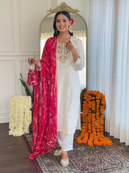 KURTI WITH PANT & DUPATTA VI-DEVAL