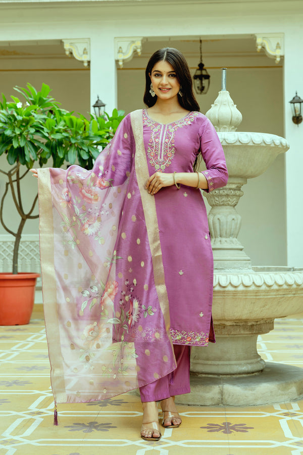 KURTI  WITH PANT & DUPATTA HR-28