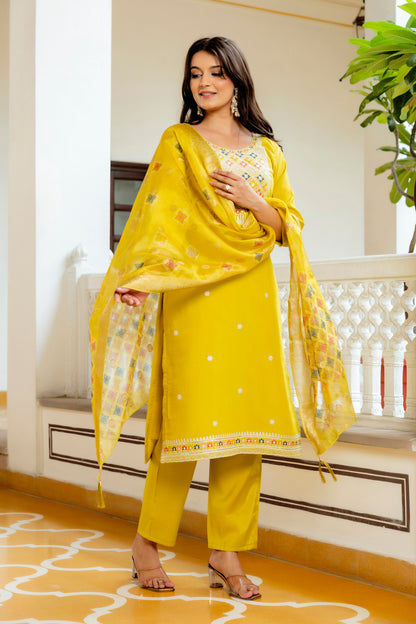 KURTI  WITH PANT & DUPATTA HR-35