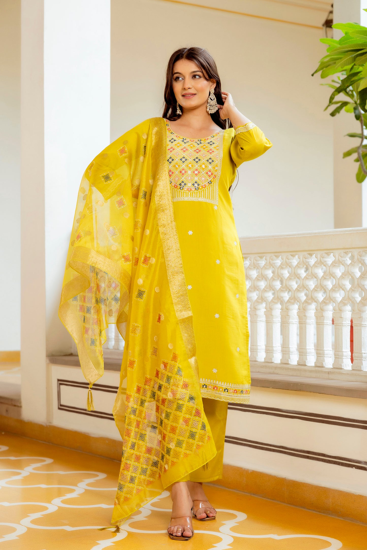 KURTI  WITH PANT & DUPATTA HR-35