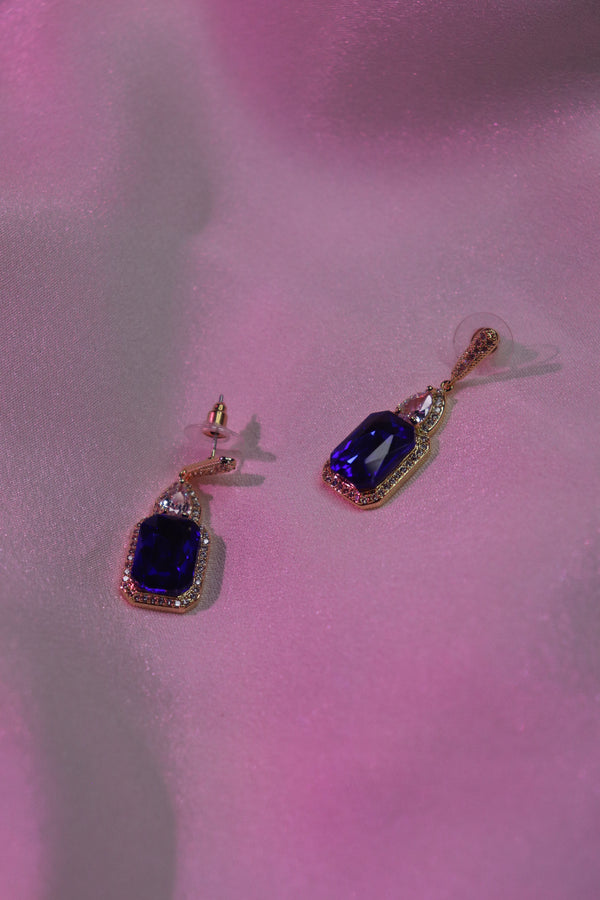 Luxurious Sapphire Drop Earrings