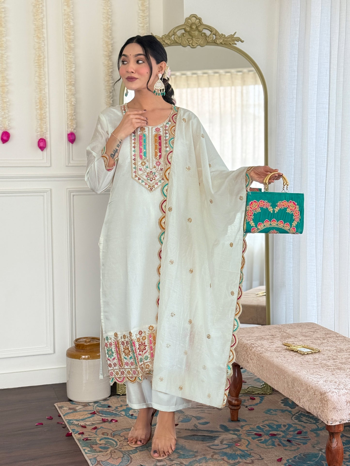 KURTI WITH PANT & DUPATTA VI-ANAMIKA