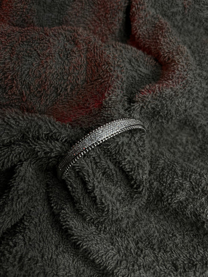 Row CZ Pave Bangle