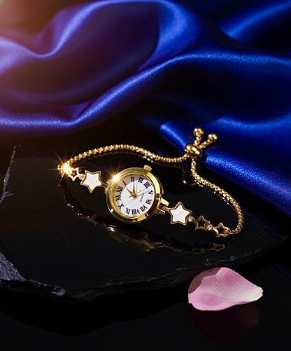 Stunning Gold Star Watch Bracelet – Celestial Elegance