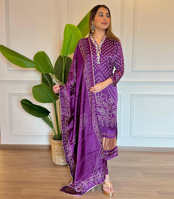 KURTI WITH PANT & DUPATTA ST-LAGADI
