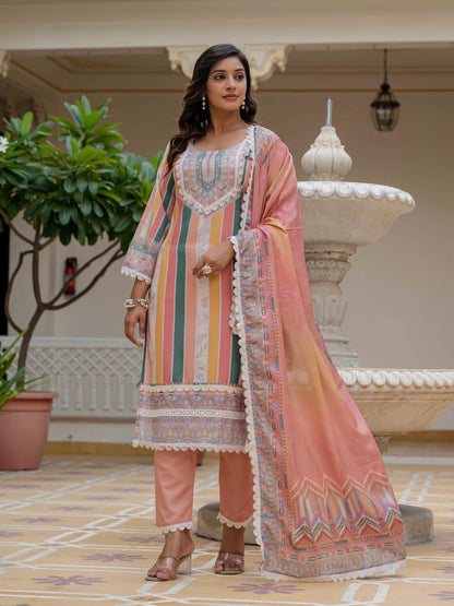 KURTI  WITH PANT & DUPATTA WF-LAILA