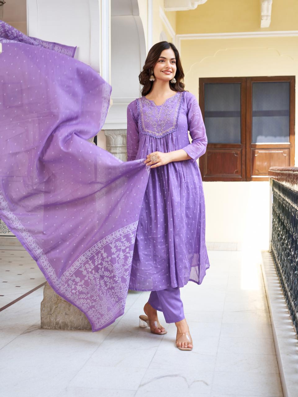 KURTI  WITH PANT & DUPATTA VI-BHUMI