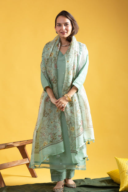 KURTI WITH PANT & DUPATTA MV-6024