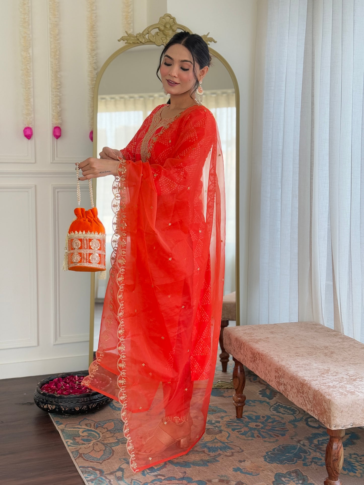 KURTI WITH PANT & DUPATTA MV-6025