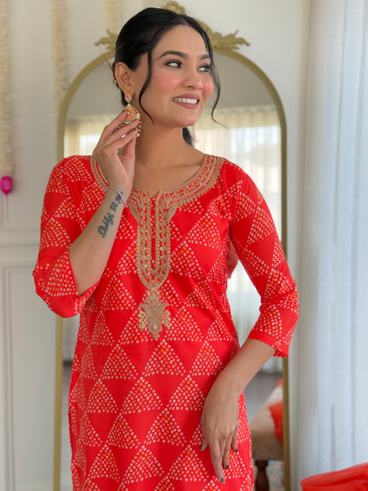 KURTI WITH PANT & DUPATTA MV-6025