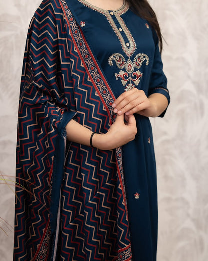 KURTI WITH PANT & DUPATTA MV-6028