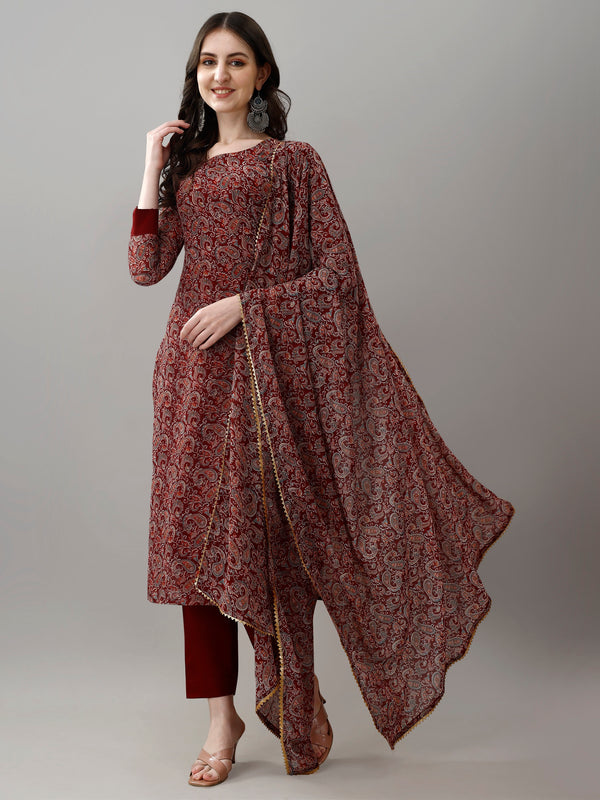 KURTI WITH PANT & DUPATTA MV-6030
