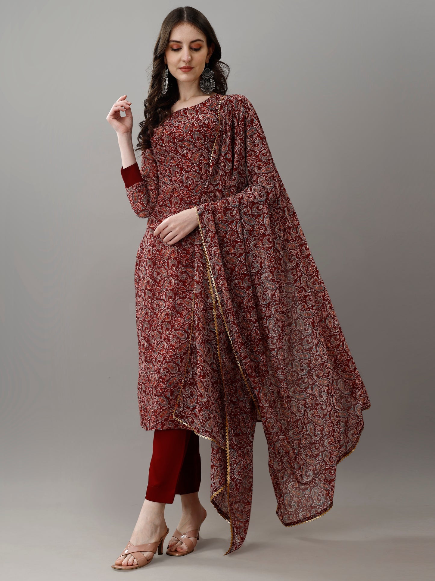 KURTI WITH PANT & DUPATTA MV-6030