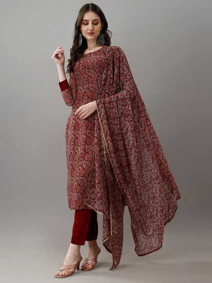 KURTI WITH PANT & DUPATTA MV-6030