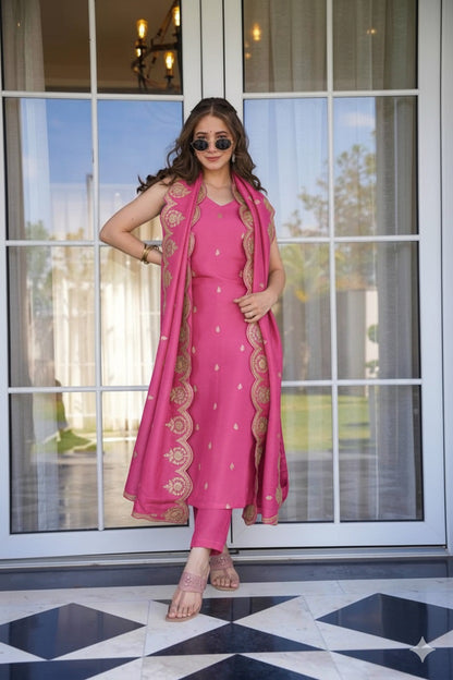 KURTI  WITH PANT & DUPATTA MV-6040