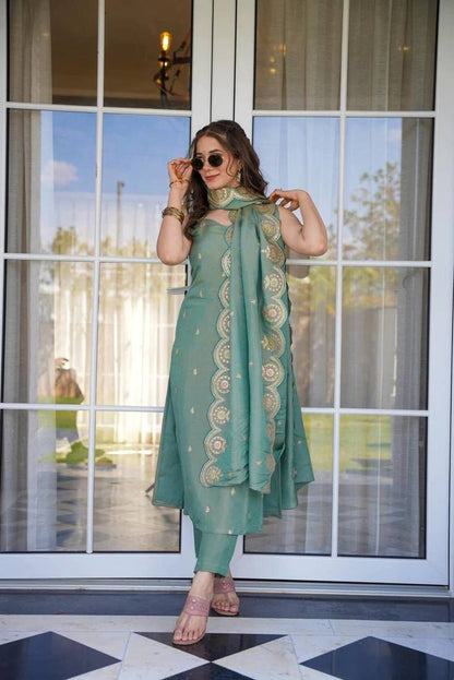 KURTI  WITH PANT & DUPATTA MV-6040