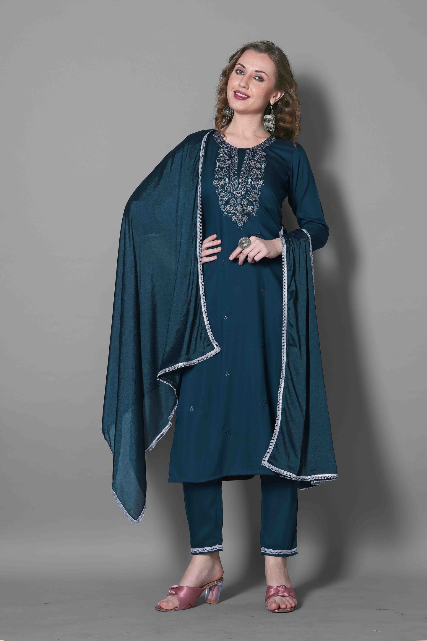 KURTI WITH PANT & DUPATTA SG-Pushpa