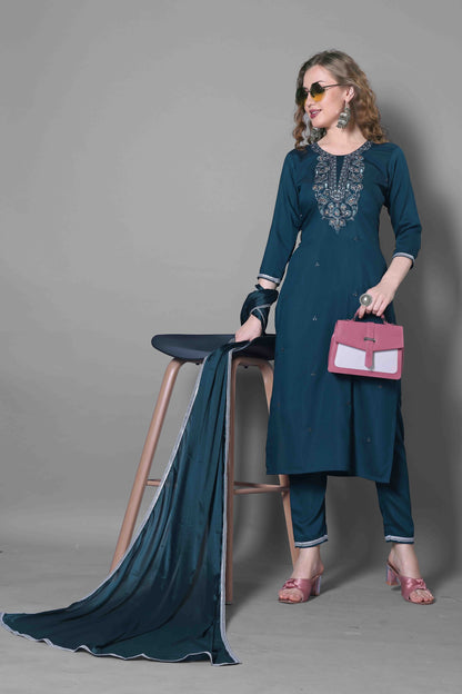 KURTI WITH PANT & DUPATTA SG-Pushpa