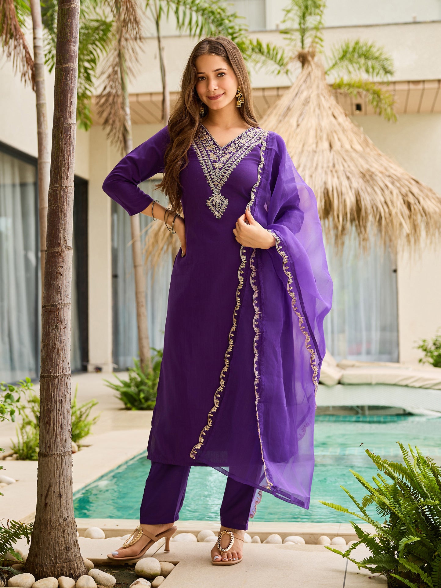 KURTI  WITH PANT & DUPATTA D575