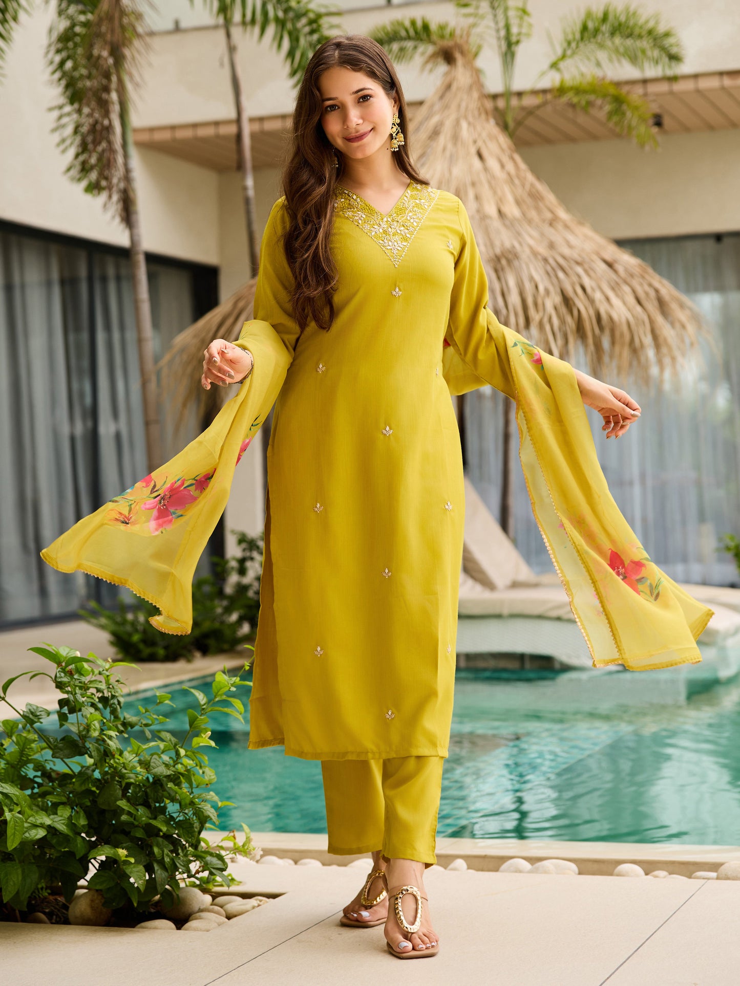 KURTI  WITH PANT & DUPATTA D598