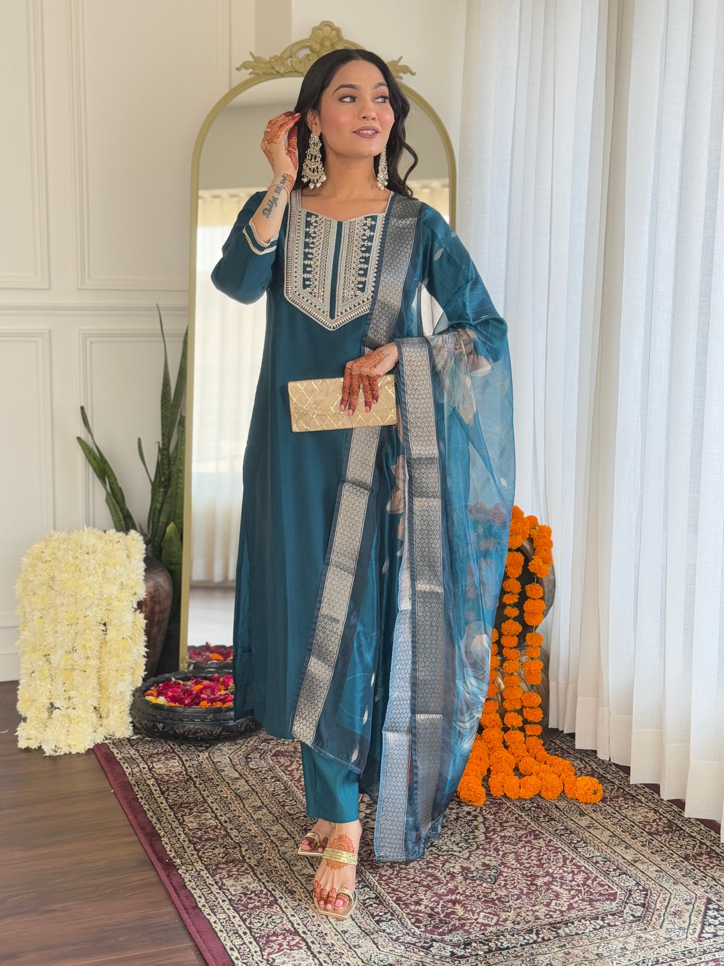 KURTI  WITH PANT & DUPATTA D632