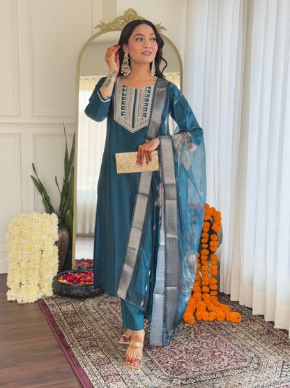 KURTI  WITH PANT & DUPATTA D632