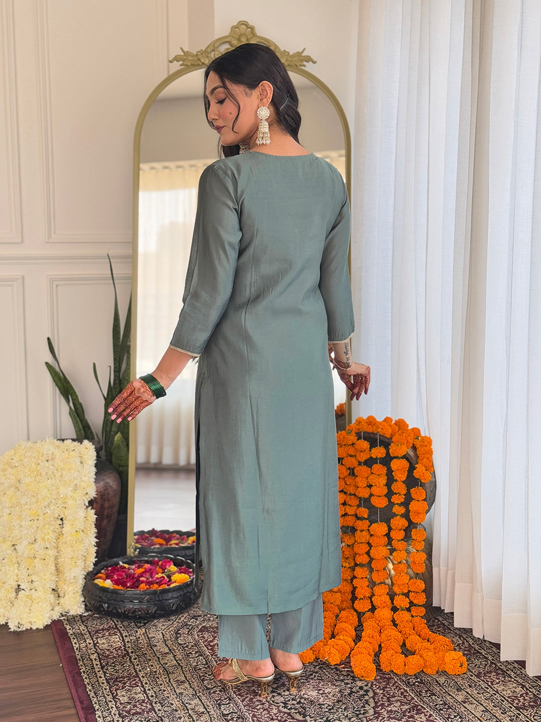 KURTI WITH PANT & DUPATTA D633