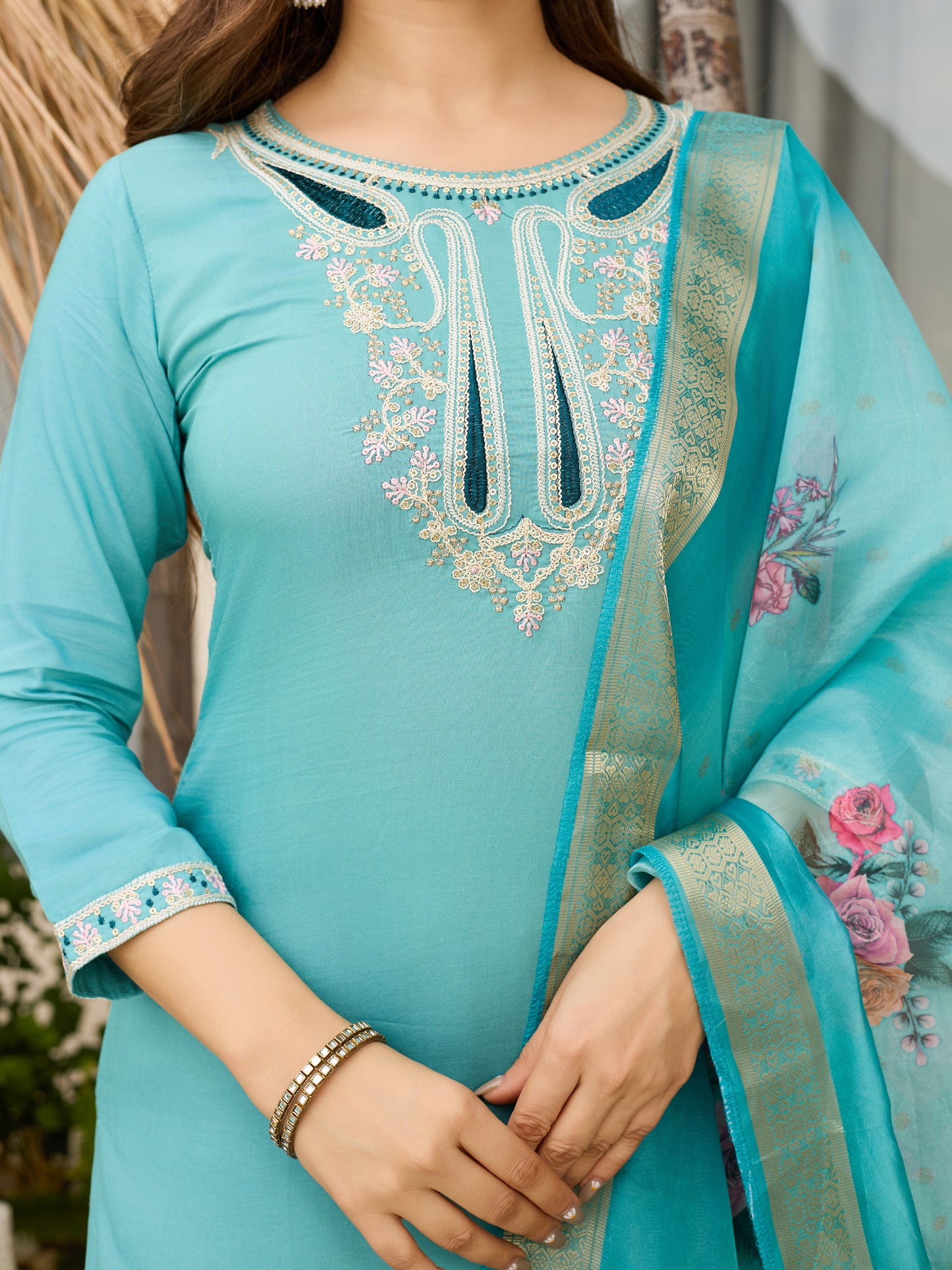 KURTI WITH PANT & DUPATTA D678