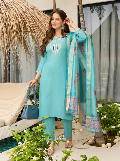 KURTI WITH PANT & DUPATTA D678