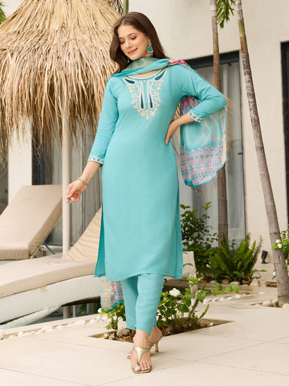 KURTI WITH PANT & DUPATTA D678